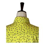 J. McLaughlin  Shirt Women 8 Yellow Purple Polka Dot Cotton‎ Collared Button Down Photo 3