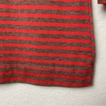 H.I.P. Brown & Orange Striped Straight Neck Top Size M Photo 1