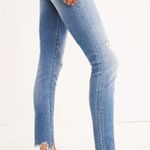 Madewell 9" Mid-Rise Skinny Jeans in Frankie Wash: Torn-Knee Edition Photo 1