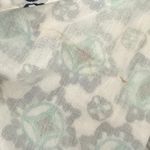 Lucky Brand Maxi Dress Long Smocked Tiered White Turquoise Ruffle Boho Medium Photo 6