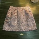 J.Crew  NWOT Women's Pink Metallic Confetti Jacquard Mini Skirt - Size 2 Photo 0