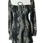 Urban Outfitters  Vivienne Printed Long Sleeve Mini Dress Medium Photo 0