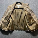 Rena Rowan  Plaid Blazer Jacket Women's‎ 16 Brown Red Lined Vintage Career Wear Photo 4