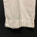 Marc Ware Hot Cotton Linen Cream Ivory White Pull On Casual Crop Capri Pants Size XL Photo 1