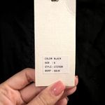 Jennifer & grace button down blouse shirt embroidered black size S cotton Photo 4