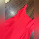 Elexiay Kogi Crochet cut out A Line Mini Dress Square Neck Red $300 M revolve Size M Photo 6