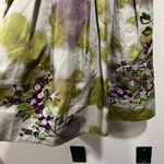 Floreat Anthropologie Travessia Tulle Under Skirt Embroidered Fit & Flare Dress Green Size 4 Photo 1