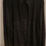 Alfani  women long cardigan sweater size‎ Large. Gray with zipper. Photo 1