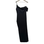 Lulus  Sparkling Attraction‎ Black Maxi Dress XL Glitter Formal Leg Slit Long Photo 5