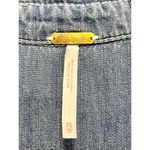 Free People Long Sleeve Button Front Belted Denim Romper Blue Women's Size XS Photo 2