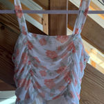 White Flower Crop Top Size L Photo 0