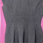 Calvin Klein Charcoal Button-Front Midi Dress Photo 4