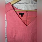 Talbots  Women Pink Tweed V-Neck business Sheath Sleeveless Dress‎ size 8 Photo 3