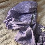 For Love & Lemons  Chelsea puff sleeve purple polka dot tie front top Photo 10
