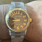 Joan Rivers Vintage clear acrylic crystal accent watch Photo 2
