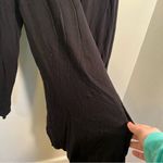 Sioni Open Front Draped Waterfall Cardigan Black Size M Photo 4