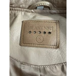 BLANK NYC  Faux Leather Moto Jacket in Natural Light Small Womens Vegan Coat Photo 9