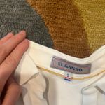 El Ganso Off White Tie Sleeve Sheer Thin Button Down Blouse Top Women’s Small Photo 1