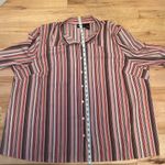 Maggie Barnes  Stripped Button up Women’s Blouse Top Shirt Size 3X Photo 5