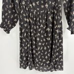 Altar'd State Altar’d State Black Puff Long Party Casual Sleeve Midi Square Neck Dress Small Photo 4