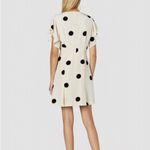 Derek Lam 10 Crosby Ivory & Black Polka Dot V Neck Ruffle Sleeve Dress Photo 2