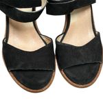 REBELS Leather Heeled Strap Sandal Black 36 US 6 Photo 2