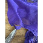 Victoria's Secret Vintage  Purple Lace Mesh Teddy Lingerie Size Small Thong 80s Photo 5