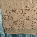 Haute Monde Dress Large. Tan With Ombré Jewels. EUC. Photo 3