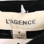 L'Agence L’agence Black Velvet Pants Satin Stripe Photo 2