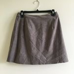 Aritzia Wilfred Free Faux Suede Leather Faux Wrap Mini Skirt Brown Size M Photo 3
