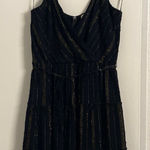 Francesca's Francesca’s Blue Rain black/gold mini dress Photo 0