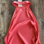 Retrofête Retrofete Sabrina Dress in Coral Size XS Halter Open Back NWT Maxi Sleeveless Photo 8