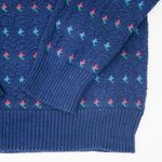 American Eagle Vintage 80s  Outfitters Blue Knit Grandpa Sweater Photo 4