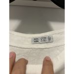 Lino 100% Italian Linen Top Size Large White Boxy Fit 3/4 Sleeve Blouse Shirt Photo 2