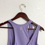 Free People NWT  Womens Tank Top Summer Lilac Strappy Ribbed Crop Size Medium Photo 3