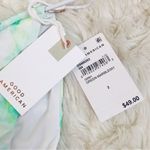 Good American  Green White‎ Tie-Dye String Triangle Bikini Set Size 2 Medium New Photo 5
