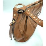 Montana West  Studded Saddle Tan Leather Purse Concealed Carry Handbag cognac‎ Photo 1