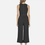 Greylin  Isla black Contrast Stich Tie Waist Jumpsuit Photo 1