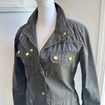 J.Crew Downtown Field Utility Jacket XS Cotton Olive Green Fall Coat Button Up Photo 1