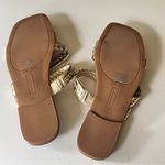 Nine West Low Heel Flat Women's Gold Metallic Strappy Sandals Sz 8.5 Photo 8