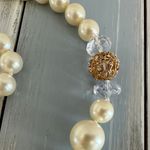 Mixit NWT!  Faux Pearl Beaded Necklace Facited & Metal W Rhinestones Focal Beads Photo 1