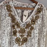 Soft Surroundings NEW Jarana Crochet Beaded Ombré Caftan Maxi Dress L/XL Photo 5