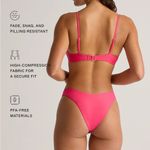 Quince NWT Italian High Leg Vibrant Pink Bikini Bottom Swimwear Sz S Photo 3