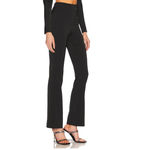Michael Costello  Black Flare Pants XS Satin Trouser Designer Revolve $188 NEW Photo 1