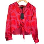 Bailey 44 Red Heart Print Women's Top Photo 0