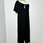 Gracia Garcia black one shoulder jumpsuit size large Photo 1