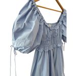 En Saison‎ Danielle Poplin Babydoll Mini Dress Blue Size Medium Photo 9