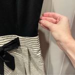 The Limited Adorable classic black white bow pleated skirt dress minimalist angel baby Photo 7