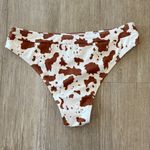 SheIn Womens Brown/White Cow Print Bikini - M Photo 8