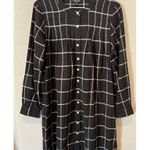 Madewell NEW  Collarless Shirtdress in Windowpane Size Small Photo 6